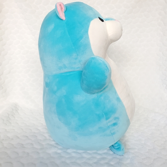 Hobart Hugmees Squishmallows 18 Inch BNWT Teal Hamster Easter Plush Toy - Picture 5 of 8